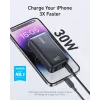 Anker PowerCore 533 - Powerbank - 10000 mAh - 30 Watt - 3 A (24 pin USB-C) - Melns (A1256G12)
