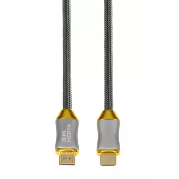 HDMI kabelis IBOX HD08 2 m, HDMI Type A tēviņš–tēviņš, HDMI 2.1, sudraba