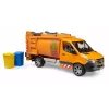 BRUDER modelis MB Sprinter pašvaldības atkritumu vedējs BR-02682, mēroga rotaļu kopija