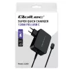 Qoltec PD 120W Turbo Fast Charger | 5-28V | 3-4.5A | USB-C | Melns