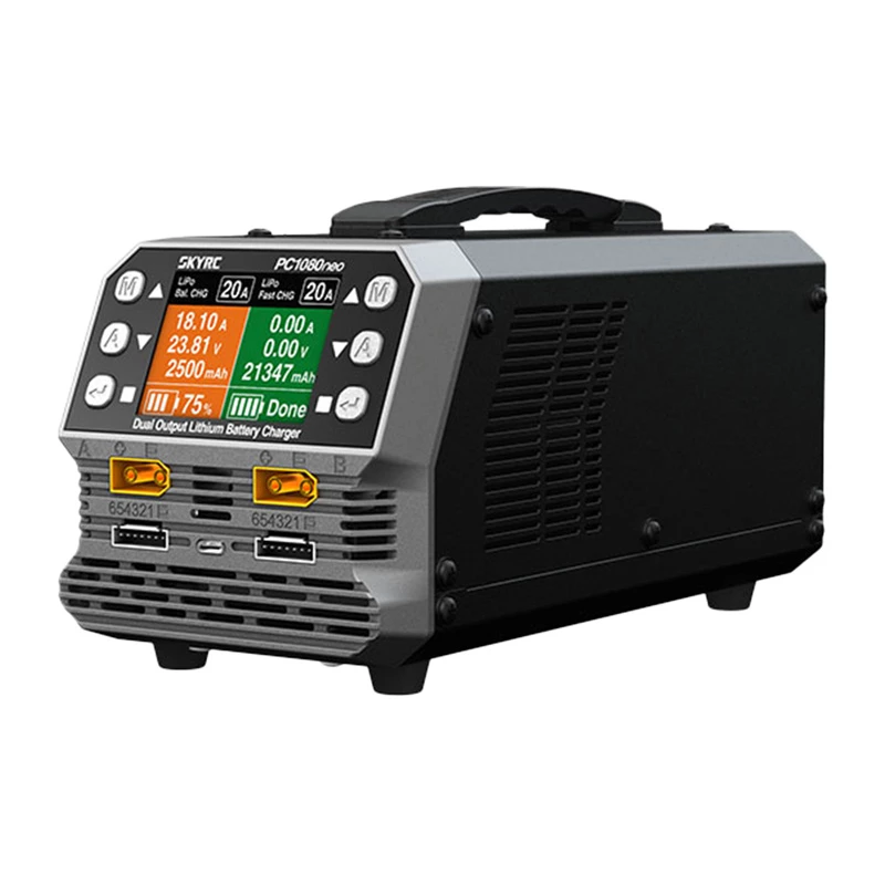 SkyRC PC1080neo divkanālu litija akumulatoru lādētājs