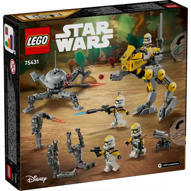 LEGO Star Wars komplekts 327th Star Corps Clone Troopers Battle 75431 — 258 detaļas, 7 minifigūras, vecumam 7+