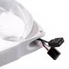 KING KITS LUBU-049 120mm ARGB korpusa ventilatori - 3 gab., balti