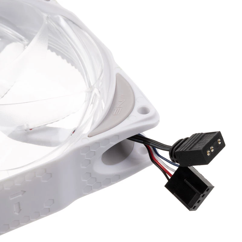 KING KITS LUBU-049 120mm ARGB korpusa ventilatori - 3 gab., balti