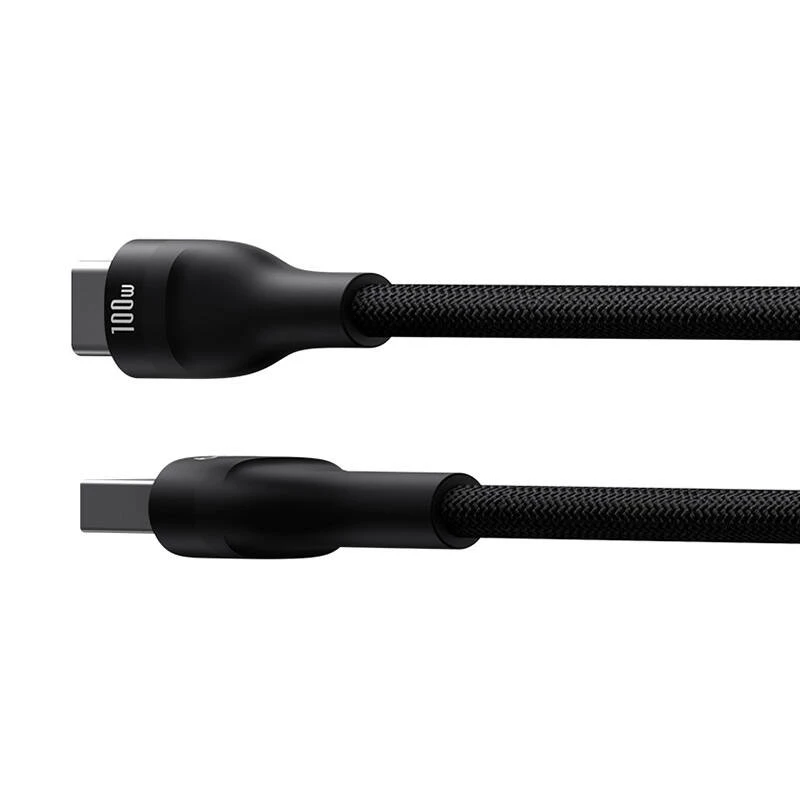 Baseus Flash 2 USB A uz USB C ātrās uzlādes kabelis 2 m 100 W Melns