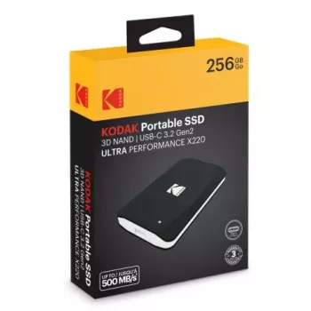 SSD disks Kodak 256GB Portable 2.5 inch 3.2Gen2 X220