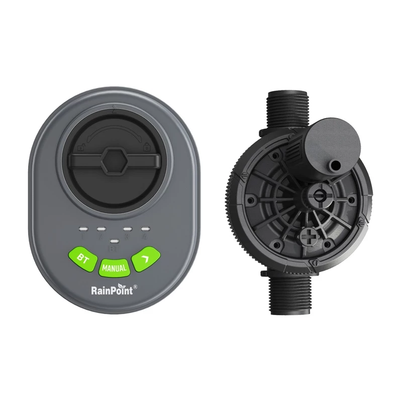 Laistīšanas kontrolleris RainPoint HIC406B — 4 zonu Bluetooth lietotnes vadība