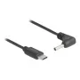 DeLOCK 85393 strāvas kabelis melns 1.5 m USB C 3.5 x 1.35 mm