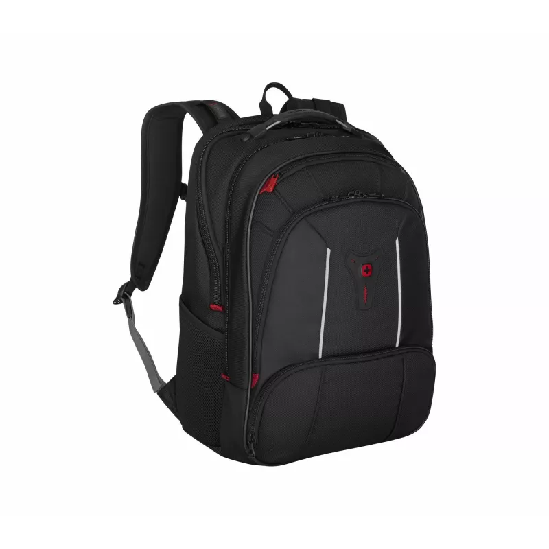 Wenger Carbon Pro biznesa mugursoma ar 15.6″ klēpjdatora nodalījumu un planšetdatora kabatu, melna (653129)