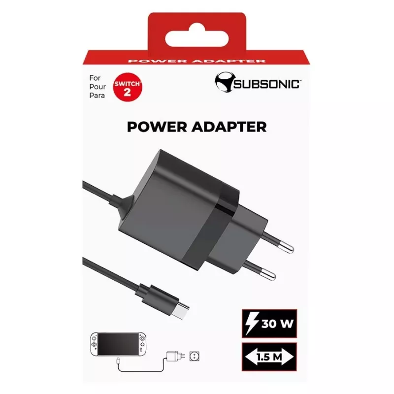 Barošanas adapteris SUBSONIC SA5713 slēdzim 1/2 15V 2,5A
