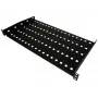 Alantec SA-P-19-1U-280-2-C 19 collu fiksēts statīva plaukts, 1U, 280 mm dziļš, melns