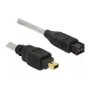 FireWire A/B kabelis DeLOCK 82588 1,0 m pelēks