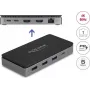 DeLOCK USB Type-C dokstacija 4K Dual HDMI MST USB Gigabit LAN PD 85W