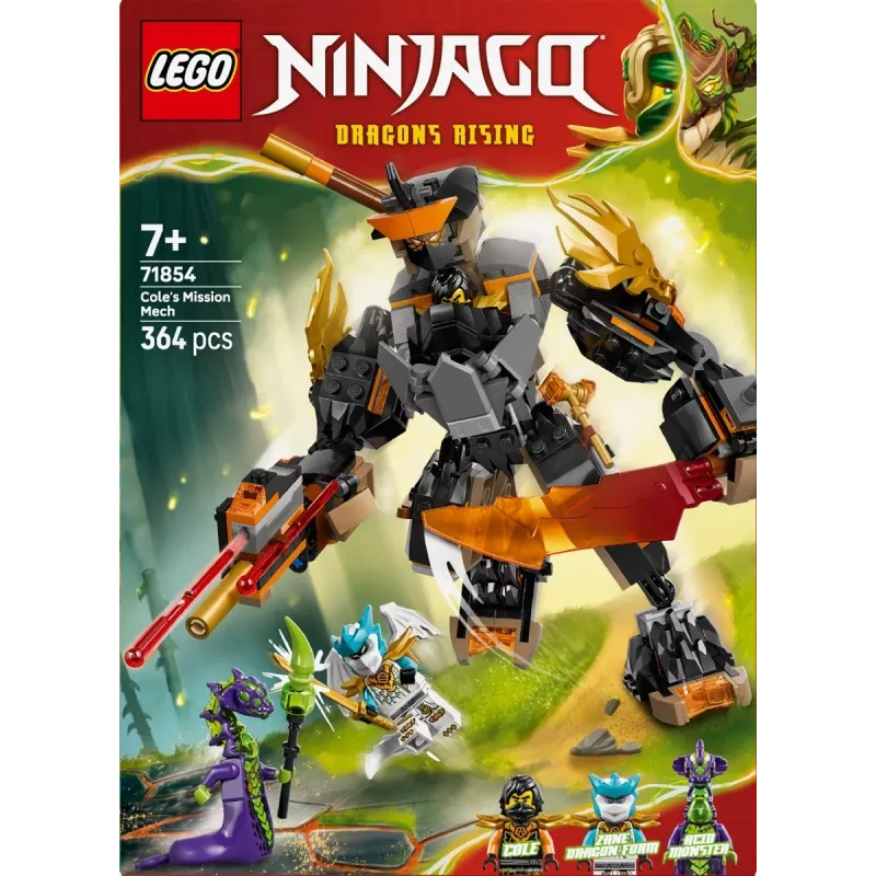 LEGO NINJAGO 71854 Kola misijas mehs un pūķis Zane