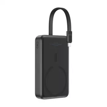 Baseus Mini 10000mAh 30W magnētiskā jaudas banka (melna) Bayern Edition