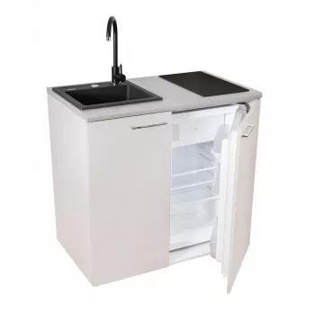 Iebūvējamais ledusskapis MPM SMK-02, 50 L, energoefektivitātes klase E, melns, A 940 × P 1000 × D 600 mm