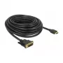 Video kabeļa adapteris DeLOCK 85587 10 m HDMI Type A DVI-D Melns