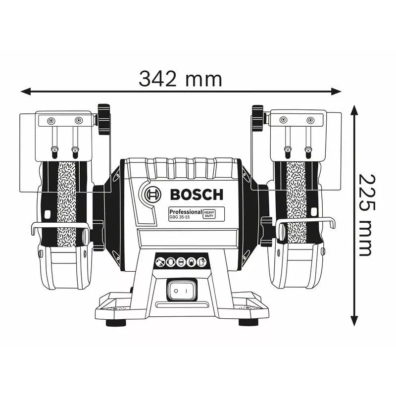GALDA SLĪPMAŠĪNA FI 150/20 MM 350W GBG 35-15 BOSCH