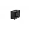 Datora korpuss DeepCool CH160 PLUS Small Form Factor SFF ATX/mATX, rūdīts stikls, USB-C, melns