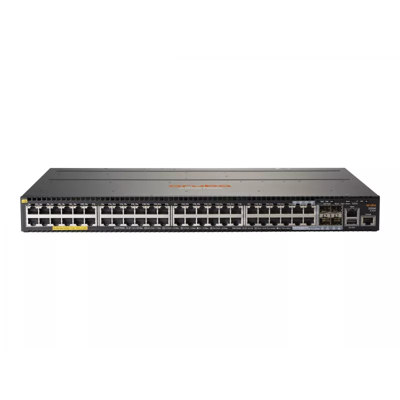 HPE Aruba Networking 2930M 48G POE+ 1-Slot - Slēdzis - L3 - Pārvaldīts - 44 x 10/100/1000 (PoE+) + 4 x Combo Gigabit-SFP - montējams statīvā - PoE+ - bez barošanas bloka (1440 W)