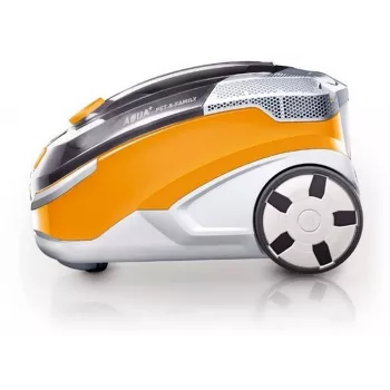 Cilindriskais putekļsūcējs THOMAS Aqua + Pet & Family 1,8 L — sausā un mitrā tīrīšana, 1700 W, oranžs/pelēks