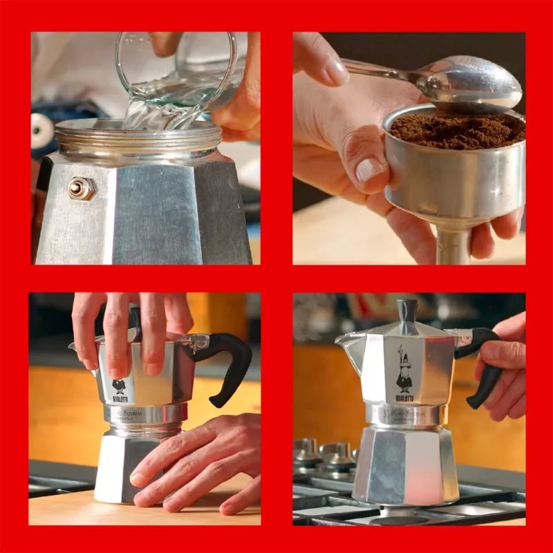 Bialetti Moka Express Moka katliņš 0.775 L Alumīnijs, Melns