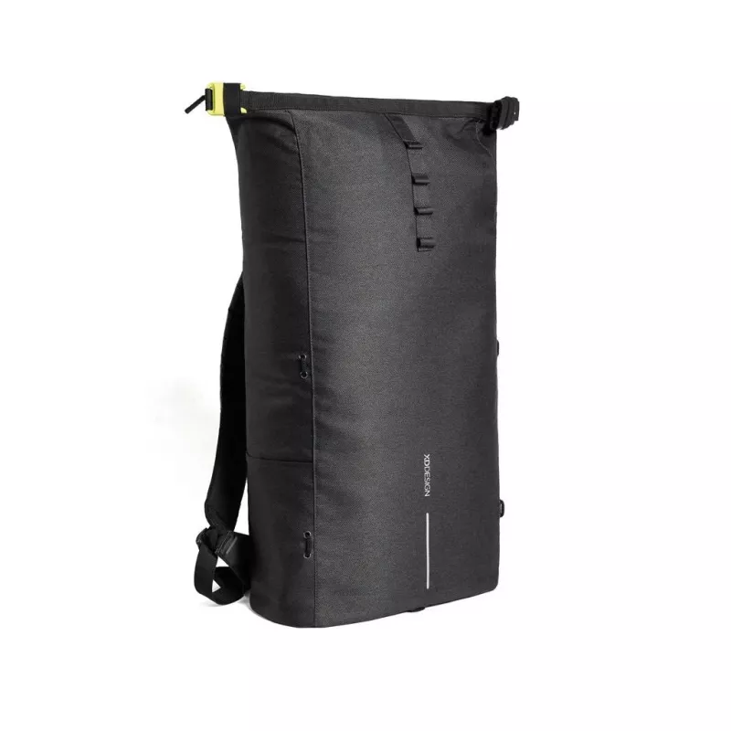 Mugursoma XDDESIGN Urban Lite Melna — 21 L (paplašināma līdz 27 L), nodalījums 15,6 collu klēpjdatoram, ūdensnecaurlaidīga, ratiņu siksna