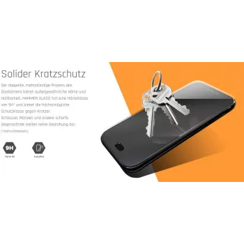 Rūdīta stikla ekrāna aizsargs MYPHONE Hammer Energy 2 9H cietība pretskrāpējumu