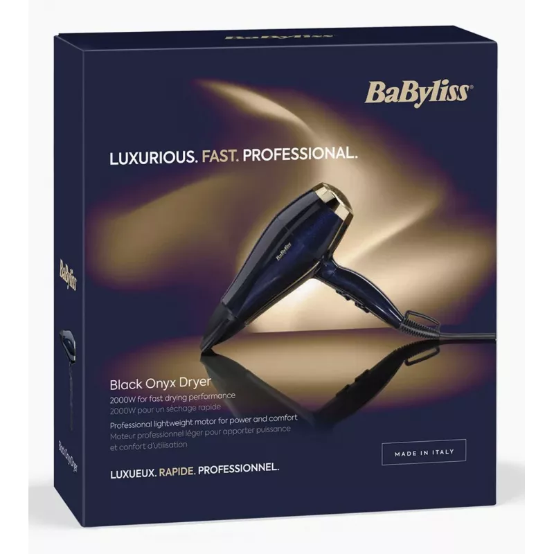 Matu žāvētājs BaByliss 5911E 2000 W melns zeltains