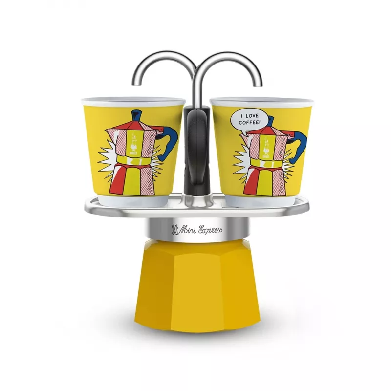 Kafijas komplekts Bialetti Mini Lichtenstein + 2 krūzes