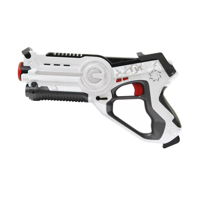 Jamara 410065 Impulse Laser Bug Hunt Set, rotaļu lāzerpistole ar mērķi, baltā/oranžā krāsā