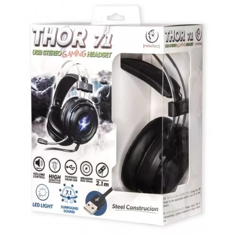 Stereo austiņas Rebeltec THOR RBLSLU00042