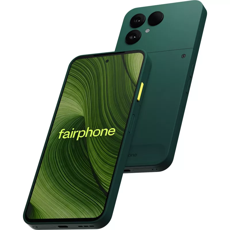 Fairphone The (Gen 6) 16 cm (6.31 inch) Dual SIM Android 15 5G USB Type-C 8 GB 256 GB 4415 mAh Zaļš