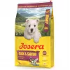 Sausā suņu barība JOSERA Mini Junior Duck & Salmon 900 g — mazu šķirņu kucēniem, olbaltumvielas 29%, tauki 18%