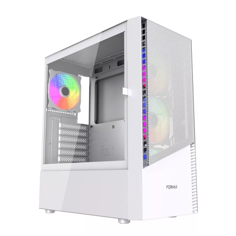 PC korpuss Midi Tower Fornax 4300 ATX balts