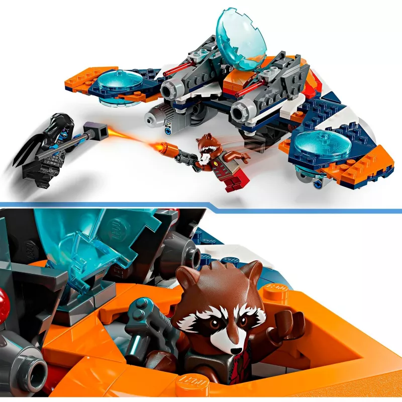 Konstruktors LEGO Marvel Super Heroes Raķešu Kosmosa Kuģis 76278 — Rocket un Ronan komplekts