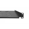 Plaukta plaukts Extralink SHELF 1U 19 collu sienas skapjiem, 1U, 300 mm, melns, metāls