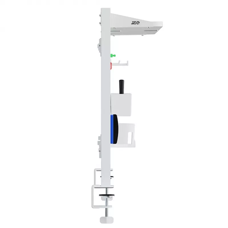 Galda nodalījums ergo office ER-301 W — 1116 mm plats tērauda ekrāns ar magnētisko tāfeli, balts, maks. slodze 10 kg