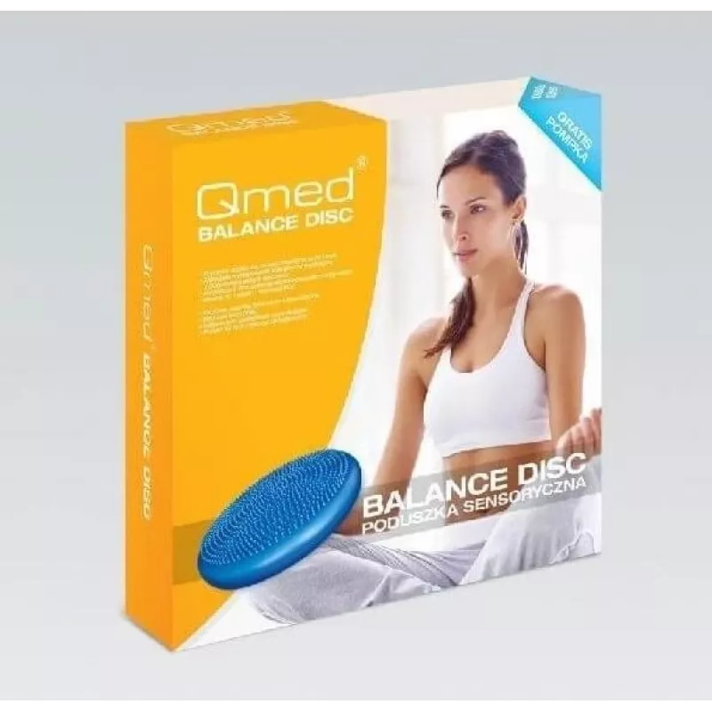 Piepūšams stabilitātes spilvens MDH Sensory Balance Disc DRQM3C0CHXUXP, zils, PVC, Ø350 mm, augstums 60 mm, maks. slodze 200 kg, ar cilnēm