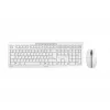 CHERRY Stream Desktop tastatūra ar peli biroja lietošanai RF bezvadu QWERTZ vācu valoda balta