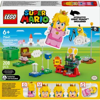 LEGO 71441 Super Mario interaktīvā LEGO Peach figūras komplekts, saderīgs ar LEGO sistēmu
