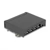 Patch panel DELOCK Mini Desktop RJ45 4-portu Cat.6A ekranēts melns, metāla, 90×22×93 mm