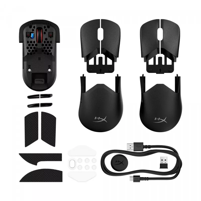 HyperX Pulsefire Saga Pro bezvadu spēļu pele (melna)