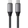 Satechi ST-TCL10M USB kabelis 0,25 m USB C USB C/Lightning melns pelēks