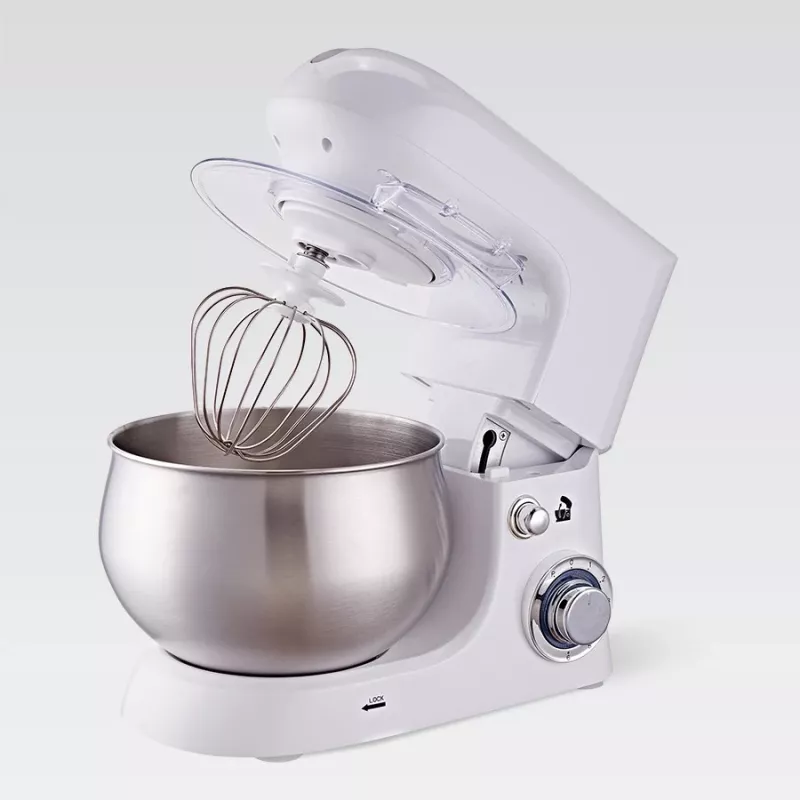 Planetārais mikseris Maestro MR-559 stacionārais mikseris, 5,0 L nerūsējošā tērauda bļoda, 2000 W, 6 ātrumi, rotējoša vadība
