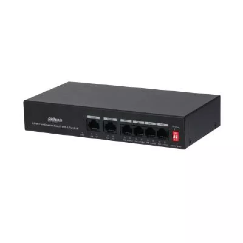 Dahua Technology PoE DH-PFS3006-4ET-36 tīkla komutators Fast Ethernet (10/100) Power over Ethernet (PoE) melns