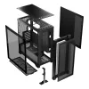 PC Case MODECOM VOLCANO EXPANSE S MIDI Melns — rūdīts stikls, USB-C, atbalsta micro ATX, GPU līdz 430 mm
