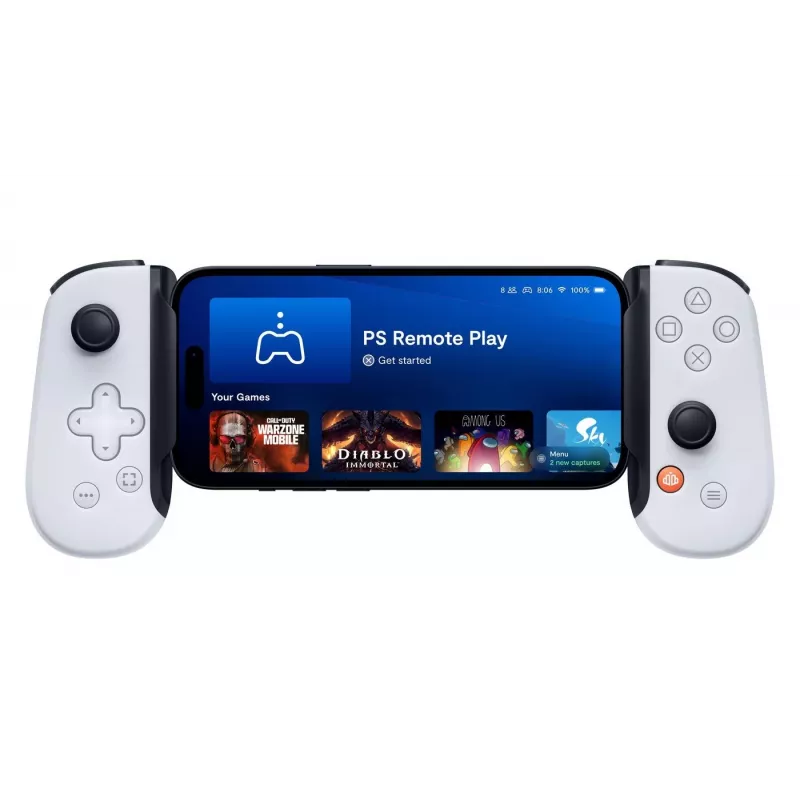 Backbone One PlayStation Edition mobilais spēļu kontrolieris, USB-C, balts