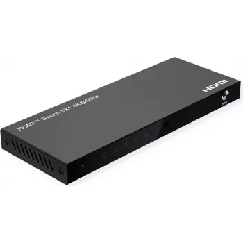 ROLINE HDMI pārslēdzējs 5 virzienu 4K60Hz HDCP2.3+ IR tālvadība (14.01.3618)