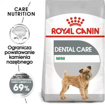 Sausā suņu barība Royal Canin Mini Dental Care 3 kg — pieaugušiem mazo šķirņu suņiem, mājputnu garša, zobu kopšana
